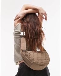 TOPSHOP - – cora – gesteppte nylon-umhängetasche - Lyst