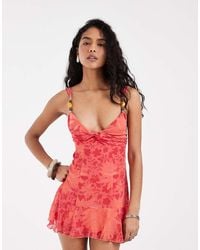Free People - Heat Of The Moment Floral Mini Dress - Lyst