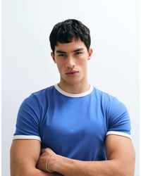 ASOS - Muscle Fit T-shirt With Ringer Detail - Lyst