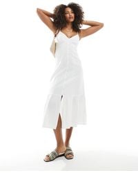 New Look - Button Down Midi Dress - Lyst