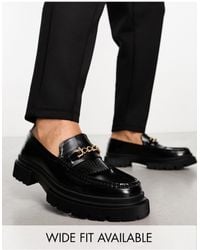 ASOS - Loafers With Chunky Sole And Snaffle Detail - Lyst