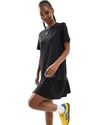 Monki - Jersey Mini Dress With Drop Waist - Lyst