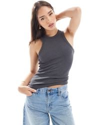 JJXX - Ribbed Racer Back Singlet - Lyst
