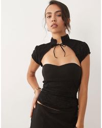 I.AM.GIA - Aris Lace Corset Bolero Top Co-Ord - Lyst
