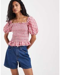 Vero Moda - Kirsa High Waist Loose Fit Denim Shorts - Lyst