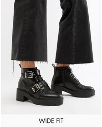 elm chunky lace up boots