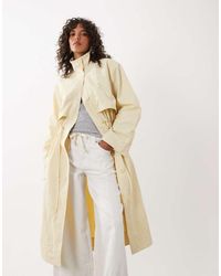 Nobody's Child - Funnel Neck Longline Drawstring Parka Jacket - Lyst
