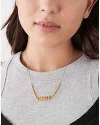 Ed Hardy - Stainless Steel Beaded Logo Necklace - Lyst