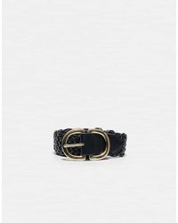 Stradivarius - Braided Double Buckle Belt - Lyst