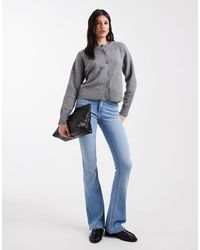 ONLY - Blush - jean évasé à taille mi-haute - clair - Lyst