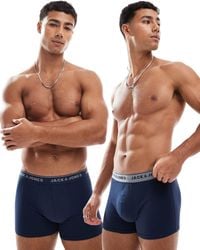 Jack & Jones - 2 Pack Contrast Trunks - Lyst