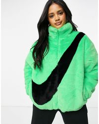 Nike Oversized Jack Van Imitatiebont Met Swoosh - Groen