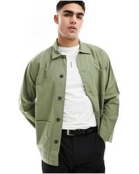 Polo Ralph Lauren - Icon Logo Patch Pocket Garment Dyed Oxford Overshirt Classic Oversized Fit - Lyst