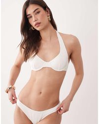 Free Society - Ruffle Underwire Bikini Top - Lyst