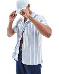 Levi's - Sunset Camp Short Sleeve Dobby Slub Stripe Shirt - Lyst