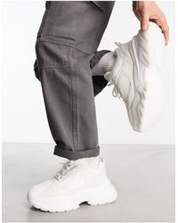 ASOS - Zapatillas deportivas blancas con suela gruesa - Lyst