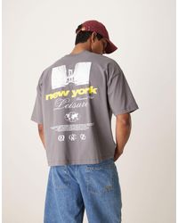 ASOS - Boxy Oversized T-shirt With New York Graphic - Lyst