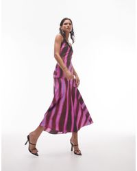 TOPSHOP - Lace Maxi Fishtail Slip Dress - Lyst