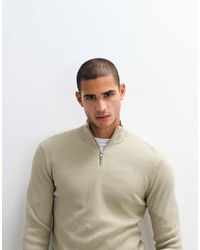 Blend - Knitted Quarter Zip Jumper - Lyst