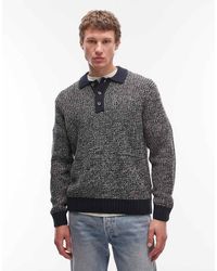 Only & Sons - Structured Knit Jumper With Contrast Collar - Lyst