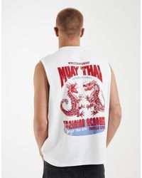 ASOS - Oversized Tank With Dragon Graphic - Lyst