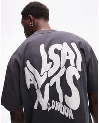 AllSaints - Orlando Back Print T-shirt - Lyst