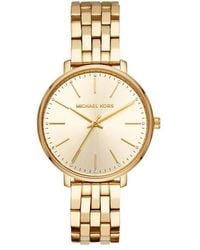 Michael Kors - Pyper Three-Hand, -Tone Stainless Steel Watch - Lyst