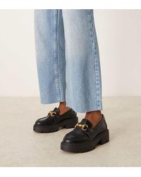 ASOS - Milan Chunky Chain Detail Loafers - Lyst