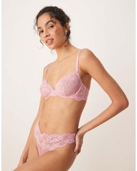 ASOS - Tanga Rosa Pastel De Encaje Lola De - Lyst