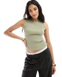 & Other Stories - Knitted Boat Neck Sleeveless Top - Lyst