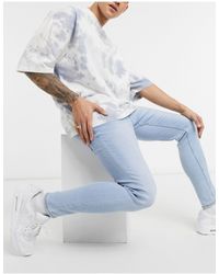 Jeans Hombre | Bershka Jeans Super Skinny Rotos Beige - Bellavista
