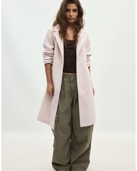 Stradivarius - Basic mantel mit weicher haptik - Lyst
