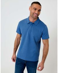 Threadbare - Textured Cotton Rich Polo Shirt - Lyst