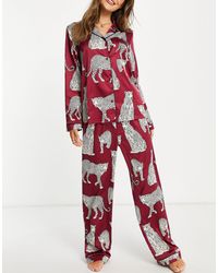 Chelsea Peers Pijama color vino - Rojo