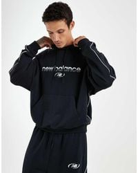 New Balance - Trackside French Terry Hoodie - Lyst