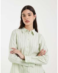 Vero Moda - Oversized Cotton Oxford Shirt - Lyst