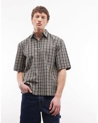 Weekday - – kastiges, kurzärmliges oversize-hemd - Lyst