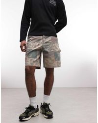 Element - Graffiti Printed Carpenter Skater Denim Shorts - Lyst