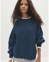 Pull&Bear - Felpa Oversize Con Cuciture A Vista - Lyst