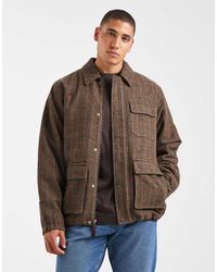 Levi's - Wells Utility Insulated Check Jacket - Lyst