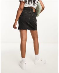 Levi's - High Rise Mini Denim Skirt - Lyst