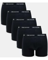 Only & Sons - 5 Pack Trunks - Lyst