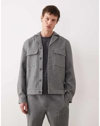 ASOS - Smart Co-Ord Brused Twill Harrington Jacket - Lyst