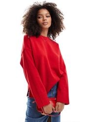 Bershka - Chunky Crew Neck Jumper - Lyst