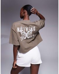 Good For Nothing - Relaxed Cropped T-Shirt - Lyst