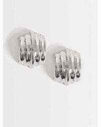 ASOS - Stud Earrings With Ridge Design - Lyst
