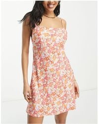 Rhythm - Rosa Floral Bias Cut Mini Summer Dress - Lyst