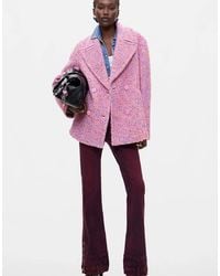 Desigual - Short Coat With Wool - Lyst