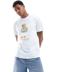 Polo Ralph Lauren - Camiseta extragrande clásica con lavado efecto nube y estampado "riviera beach club" y - Lyst