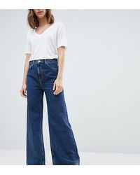 Weekday Ace Organic Cotton Wide Leg Jeans - Blue